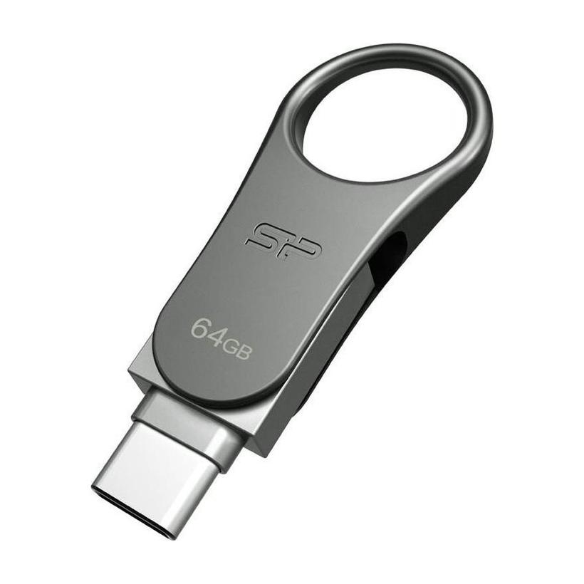 Stick USB Silicon Power pentru Type-C Mobile C80 Gri