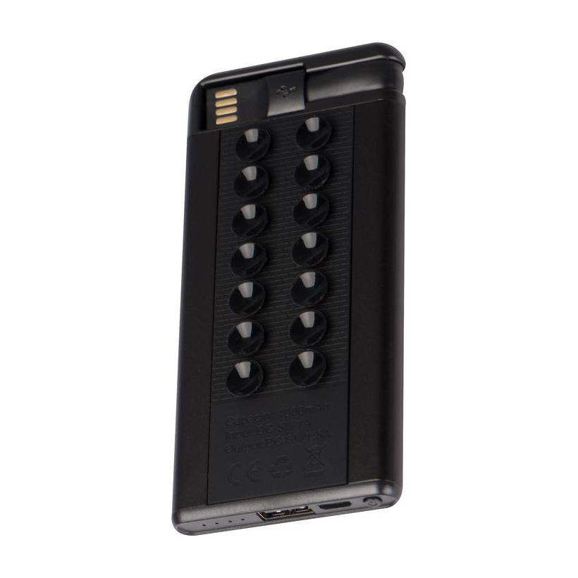 Powerbank 4000 mAh cu ventuză Negru