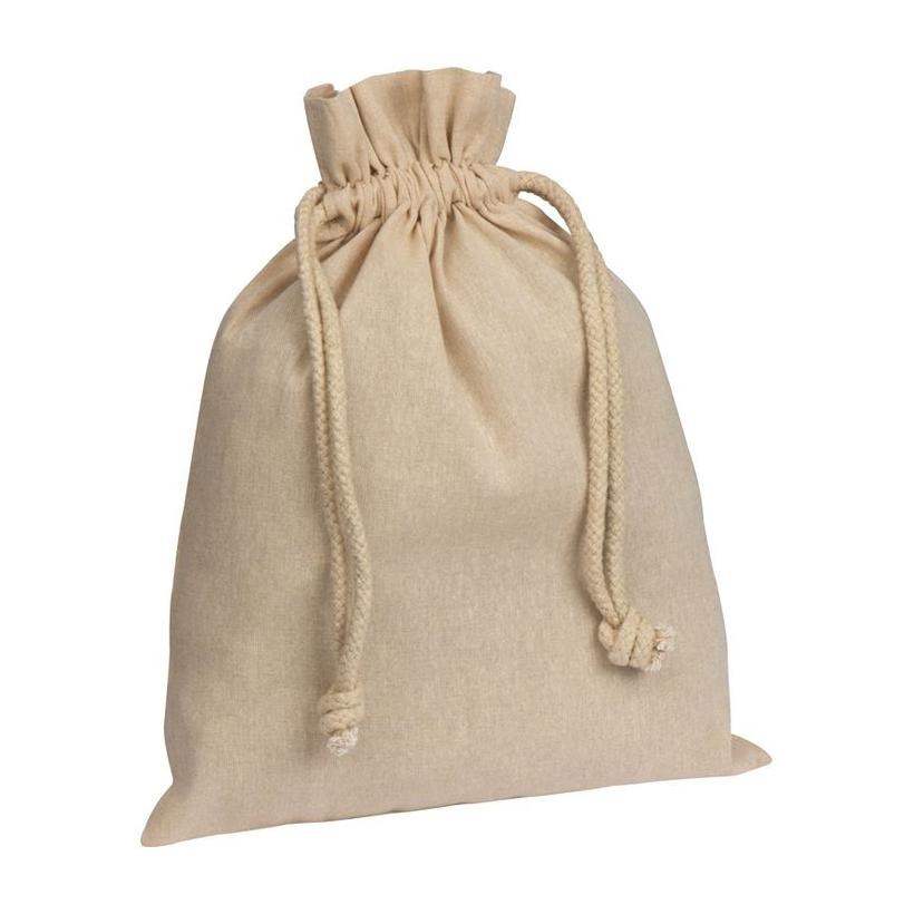 Săculeț din bumbac reciclat Pasadena Beige