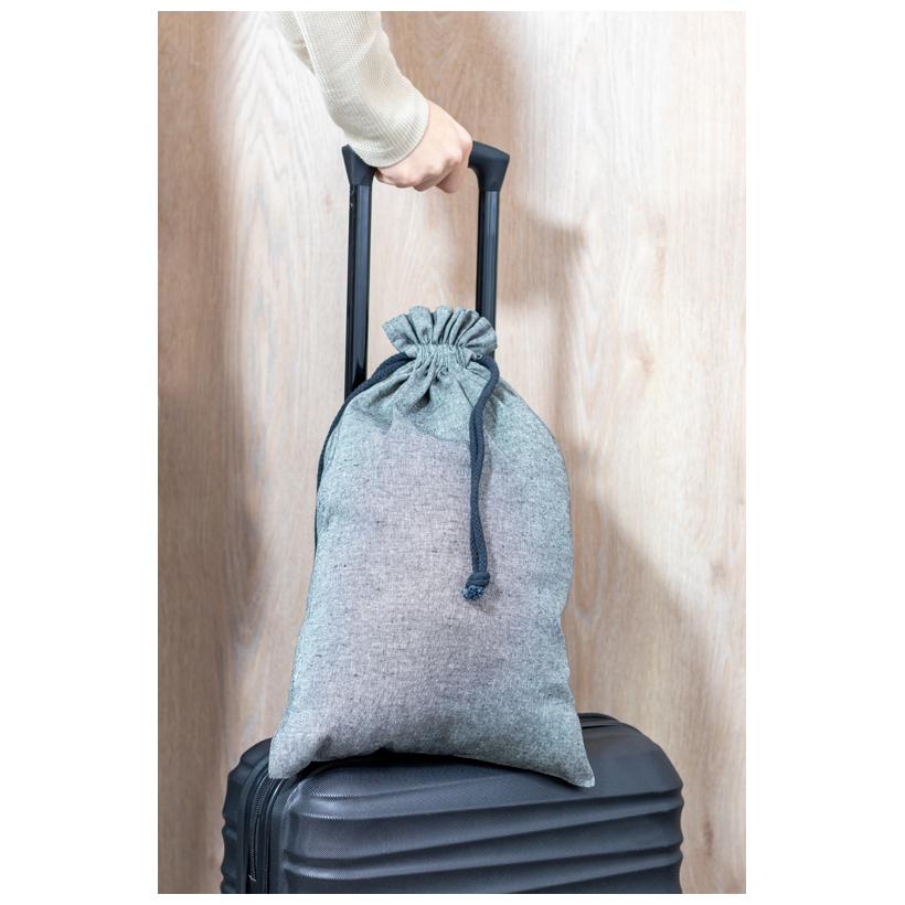 Săculeț din bumbac reciclat Parksville Gri