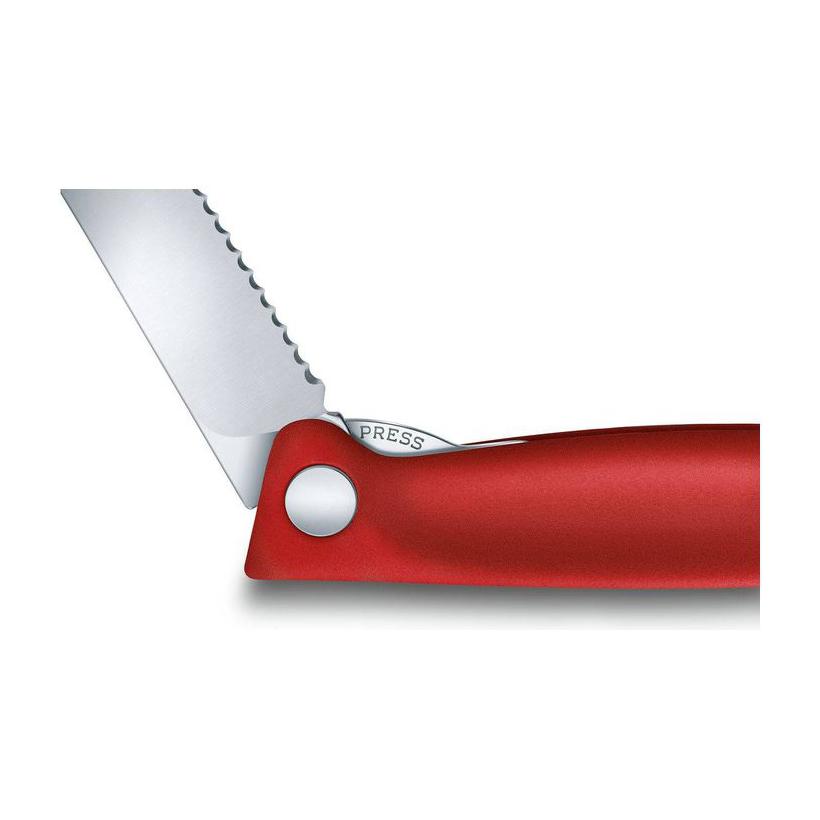 Cuțit de gătit pliabil Victorinox Swiss Classic 11c Roșu