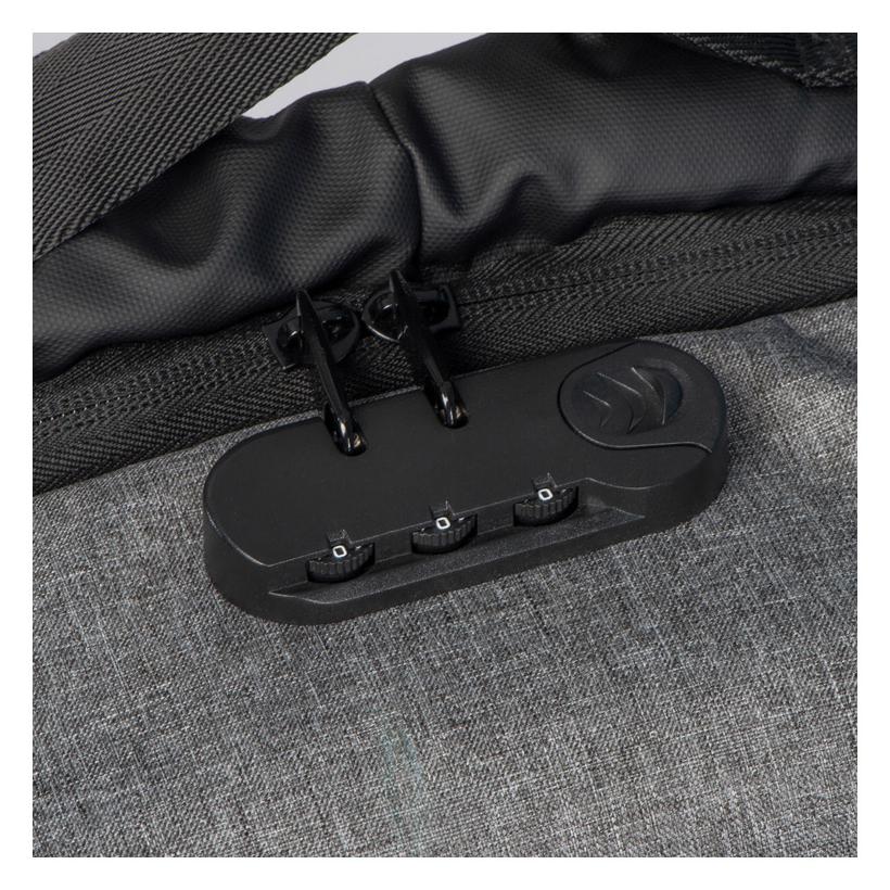 Rucsac laptop Wellington Gri-Argintiu