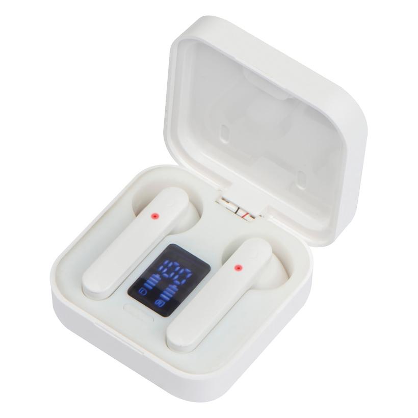 Căști bluetooth cu energie solară Ontario Alb