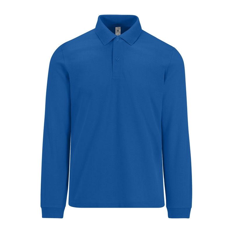 Tricou Polo 180 cu mânecă lungă pentru bărbați Royal Blue L