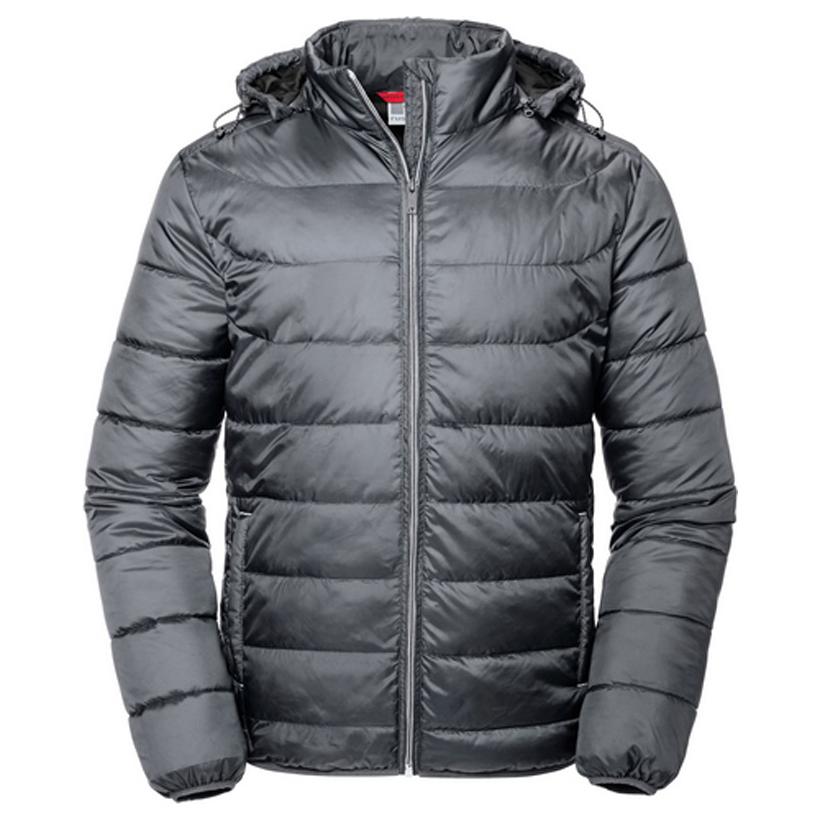 Jachetă cu glugă pentru bărbați Russell Nano Iron Grey