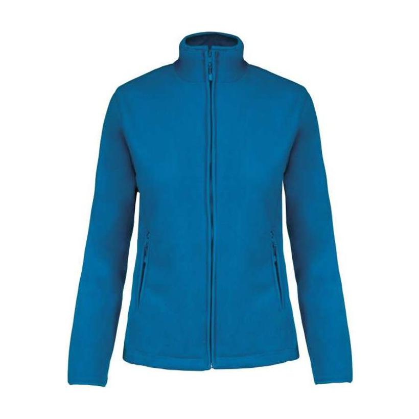 Jacheta fleece cu fermoar pentru femei Maureen Albastru 4XL