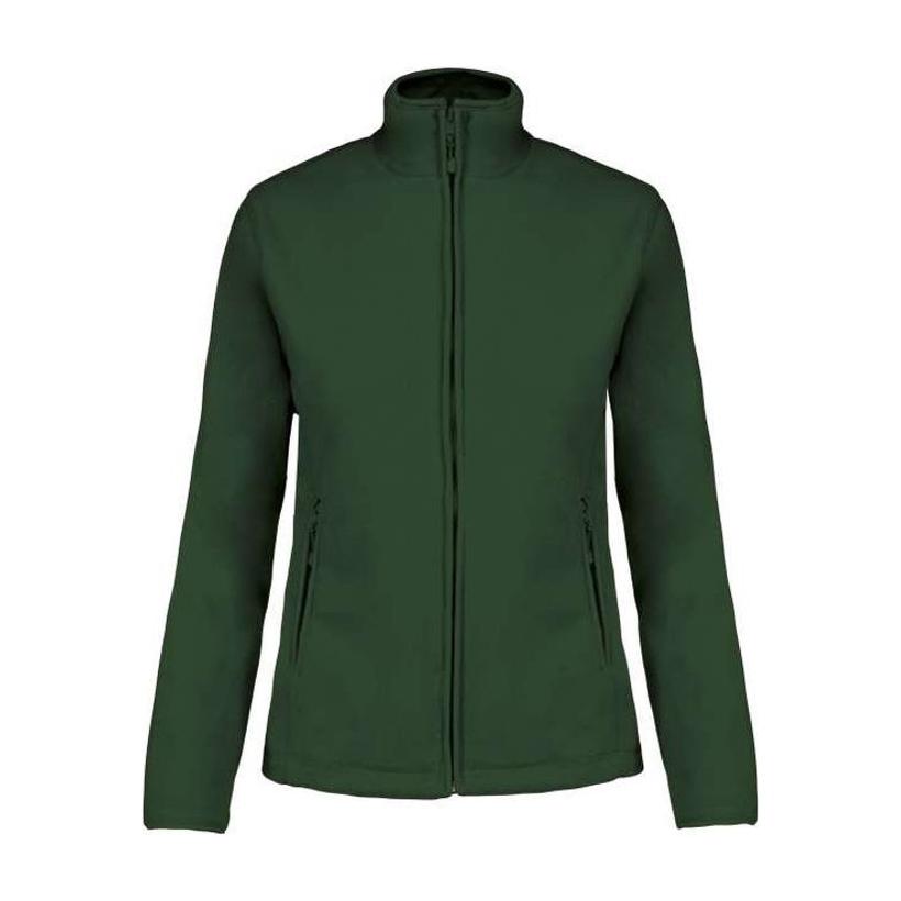 Jacheta fleece cu fermoar pentru femei Maureen Verde XXL