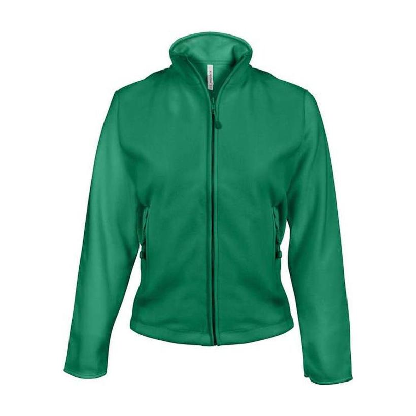 Jacheta fleece cu fermoar pentru femei Maureen Verde 4XL