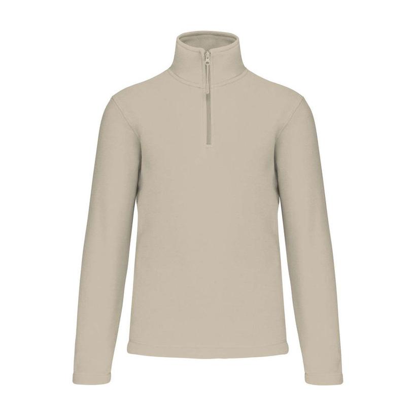 Jachetă fleece cu guler cu fermoar Enzo Beige