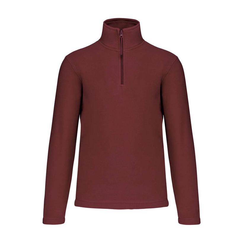 Jachetă fleece cu guler cu fermoar Enzo Bordeaux 4XL