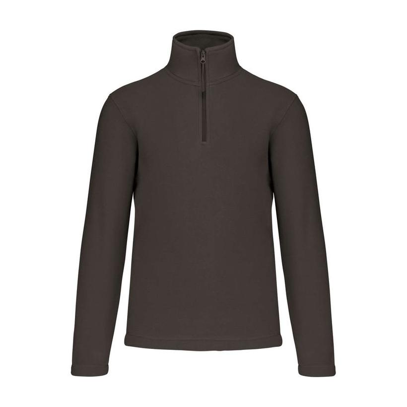 Jachetă fleece cu guler cu fermoar Enzo Gri 4XL
