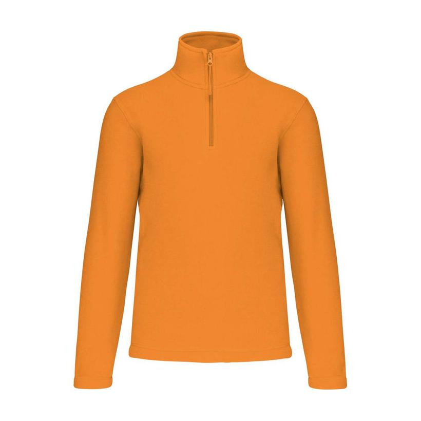 Jachetă fleece cu guler cu fermoar Enzo Portocaliu XXL