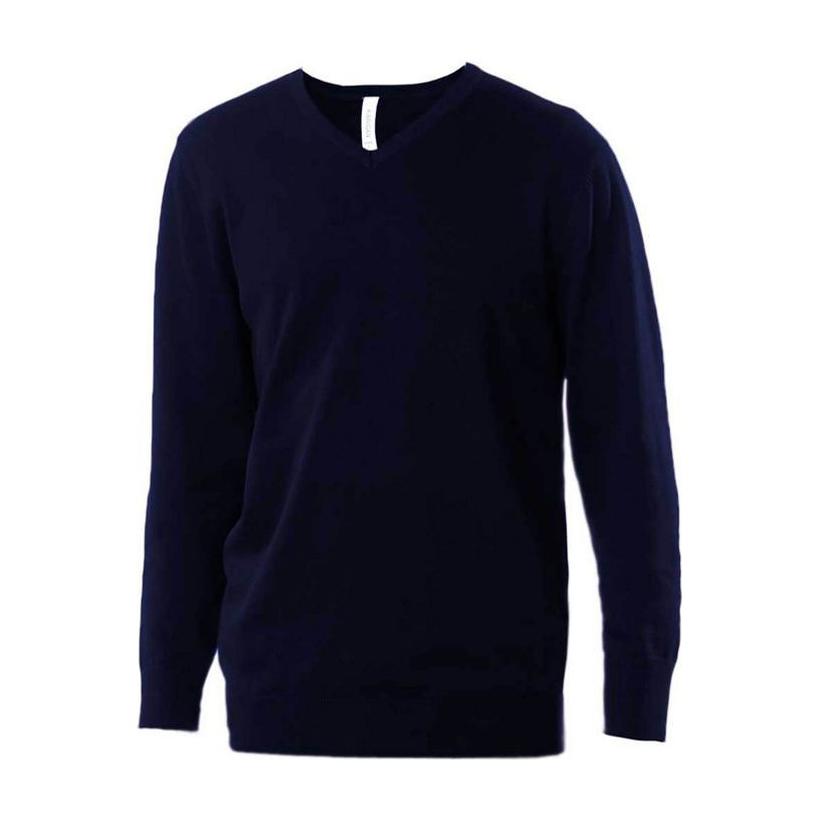 Pulover cu guler în V pentru bărbați Orion Navy Blue