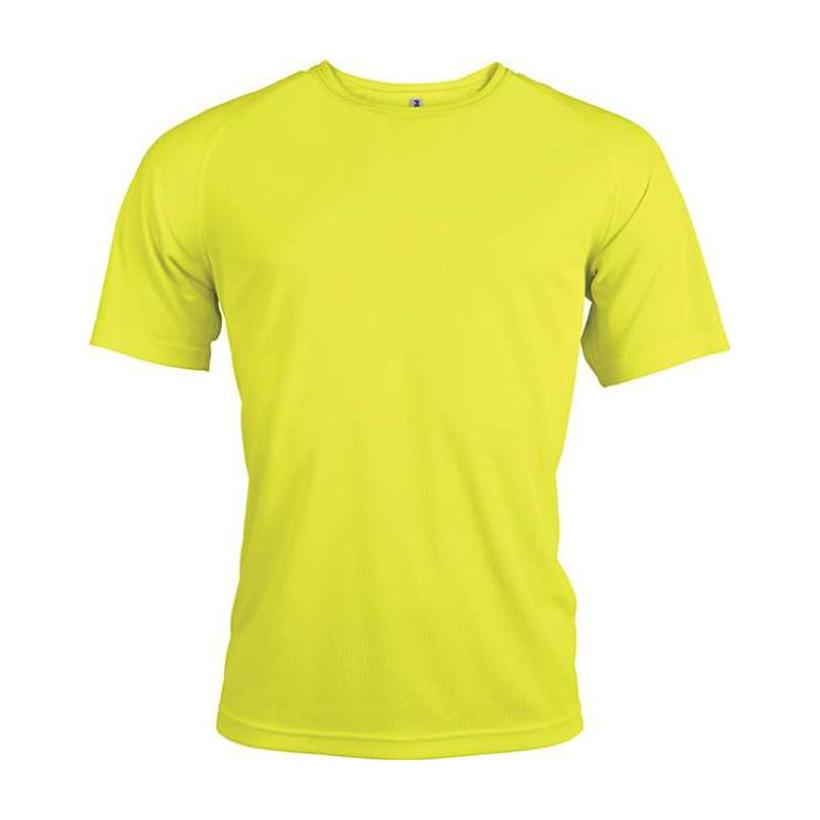 Tricou sport cu mânecă scurtă pentru bărbați Galben XL