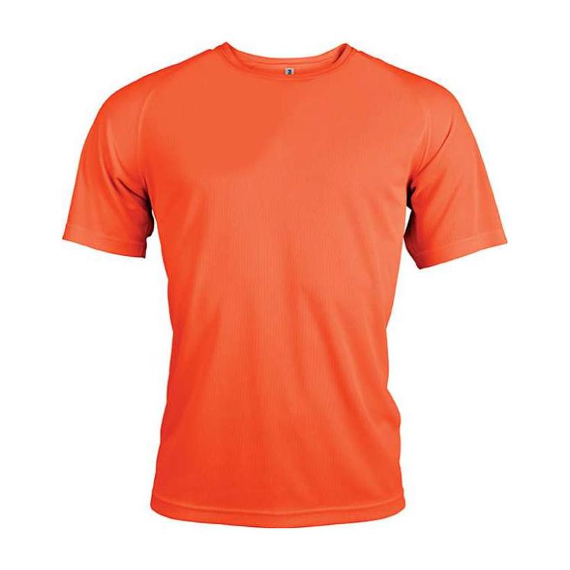 Tricou sport cu mânecă scurtă pentru bărbați Portocaliu XL