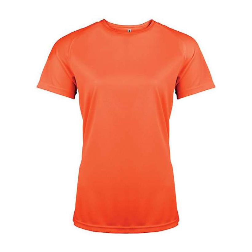 Tricou sport cu mânecă scurtă pentru femei Portocaliu XS