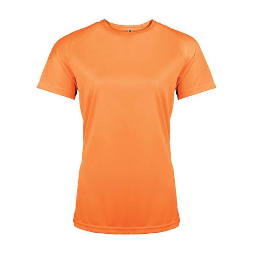 Tricou sport cu mânecă scurtă pentru femei Portocaliu M