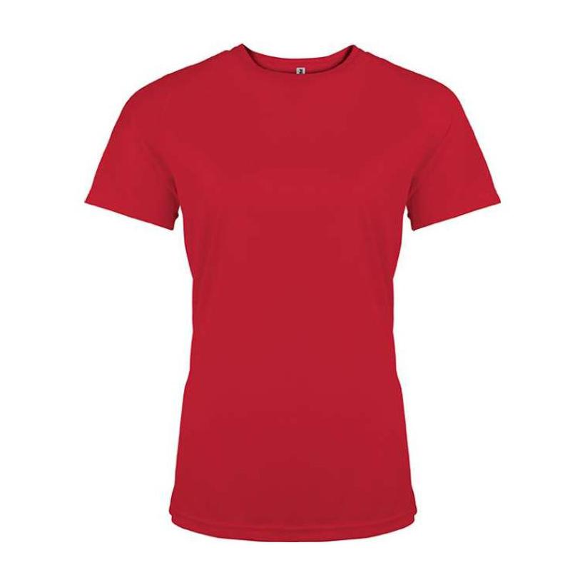 Tricou sport cu mânecă scurtă pentru femei Rosu XL