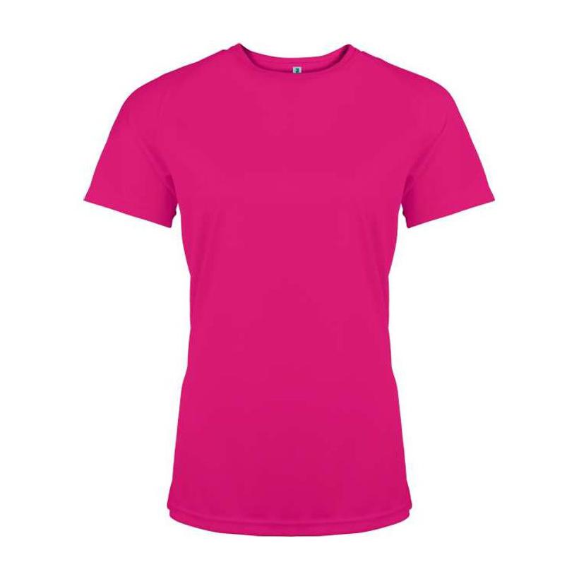 Tricou sport cu mânecă scurtă pentru femei Roz XXL
