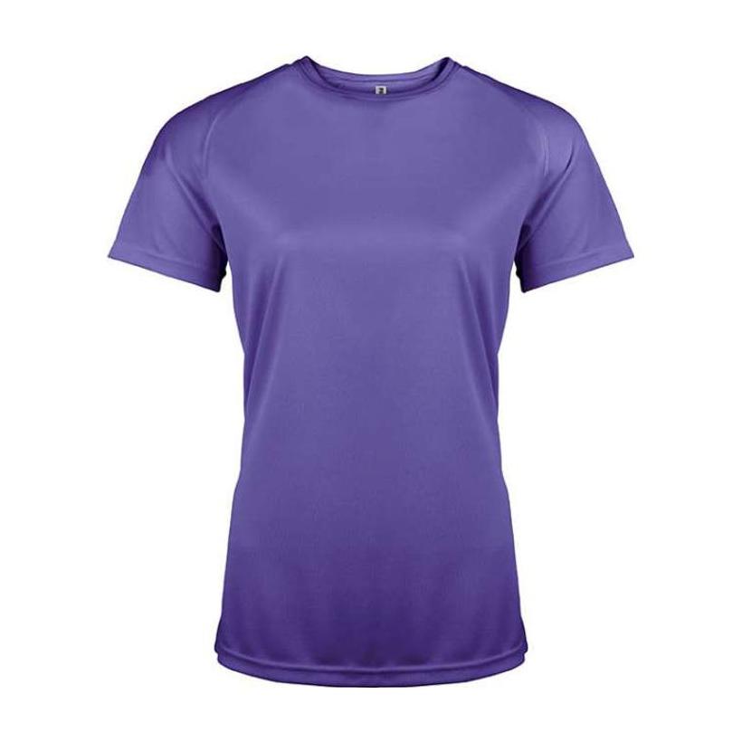 Tricou sport cu mânecă scurtă pentru femei Mov XS