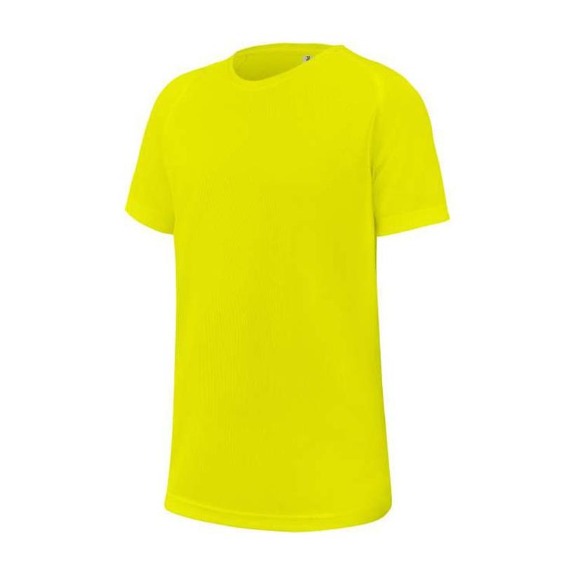 Tricou sport cu mânecă scurtă pentru copii Galben