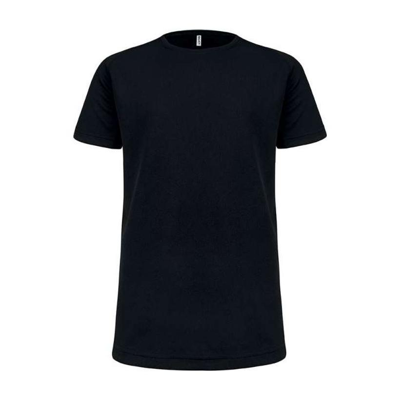 Tricou sport cu mânecă scurtă pentru copii Negru