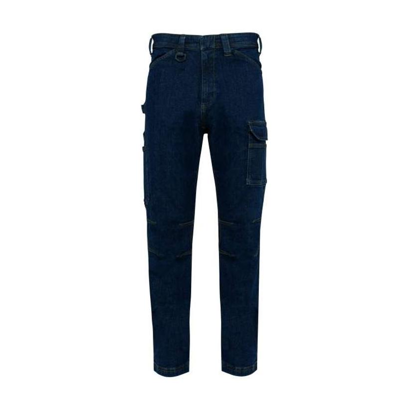 Pantaloni din Denim pentru bărbați cu buzunare multiple Blue Rinse