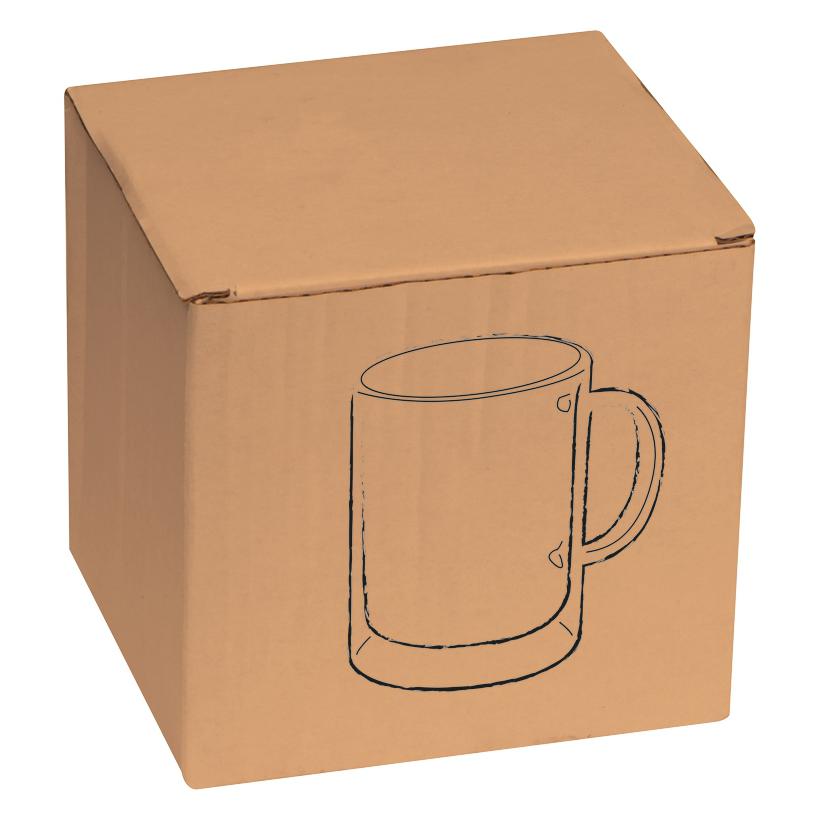 Cană din sticlă cu pereți dubli Caracas, 350 ml Mixt