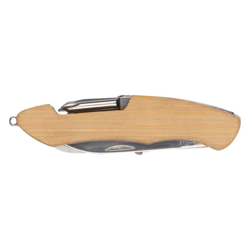 Set cadou ecologic lanternă și briceag Linz Beige