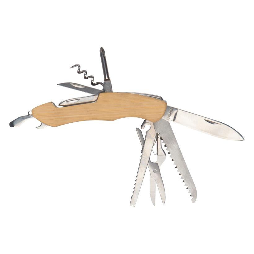 Set cadou ecologic lanternă și briceag Linz Beige