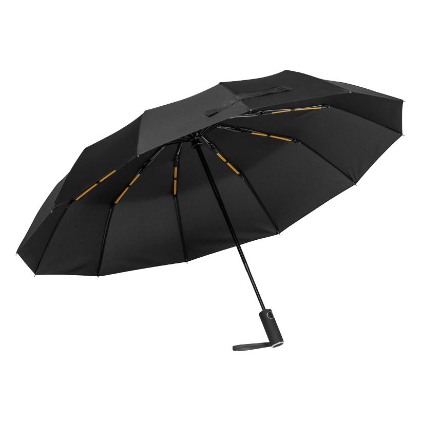 Umbrelă automată anti vânt Omaha Negru