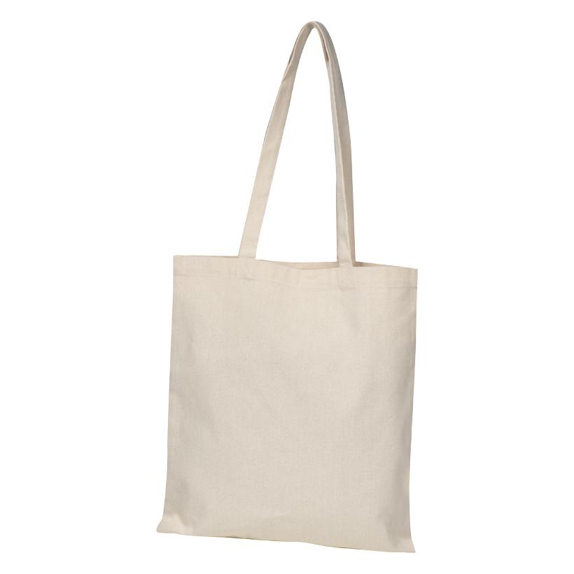 Sacoșă din bumbac organic Hong Kong (220 g/m²) Beige