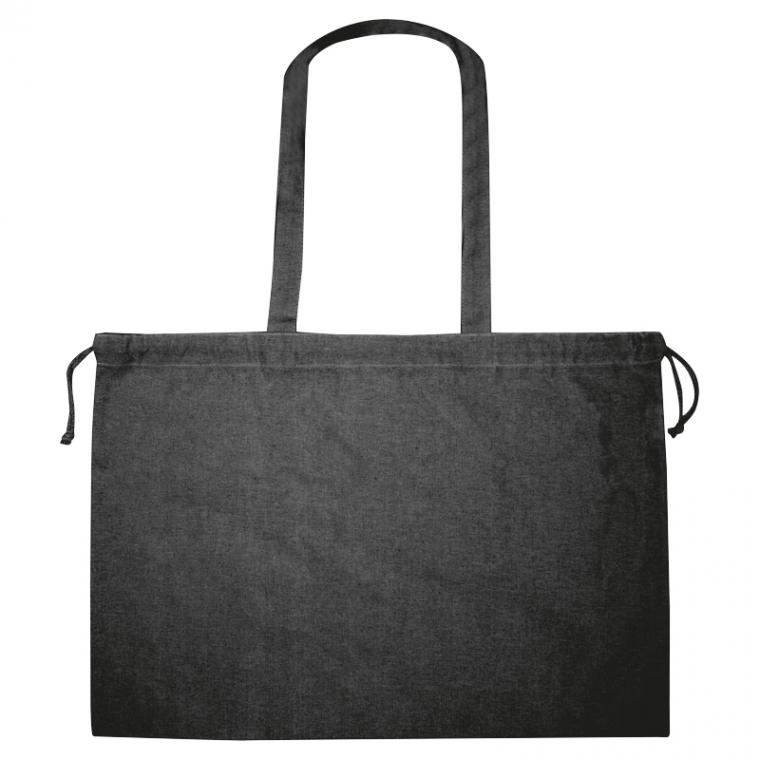 Sacoșă din bumbac organic Imola (180 g/m²) Negru