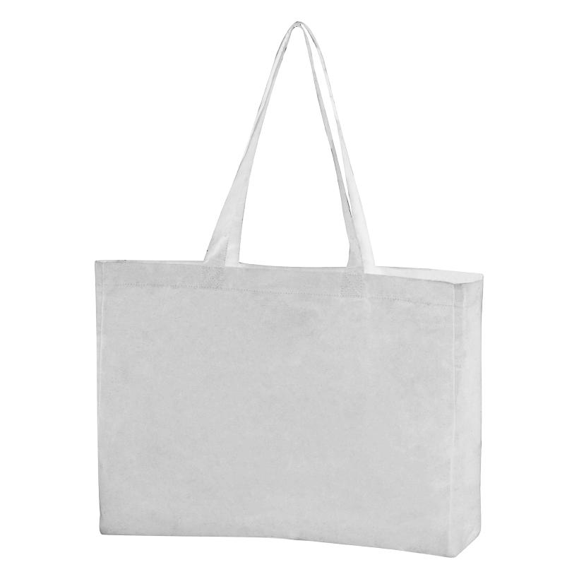 Sacoșă din bumbac organic Bari (270 g/m²) Alb
