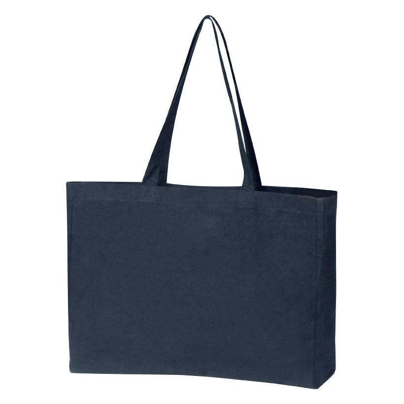 Sacoșă din bumbac organic Bari (270 g/m²) Albastru închis