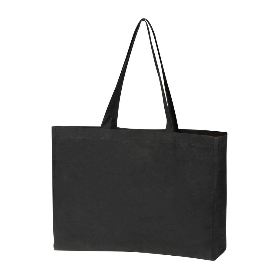 Sacoșă din bumbac organic Bari (270 g/m²) Negru
