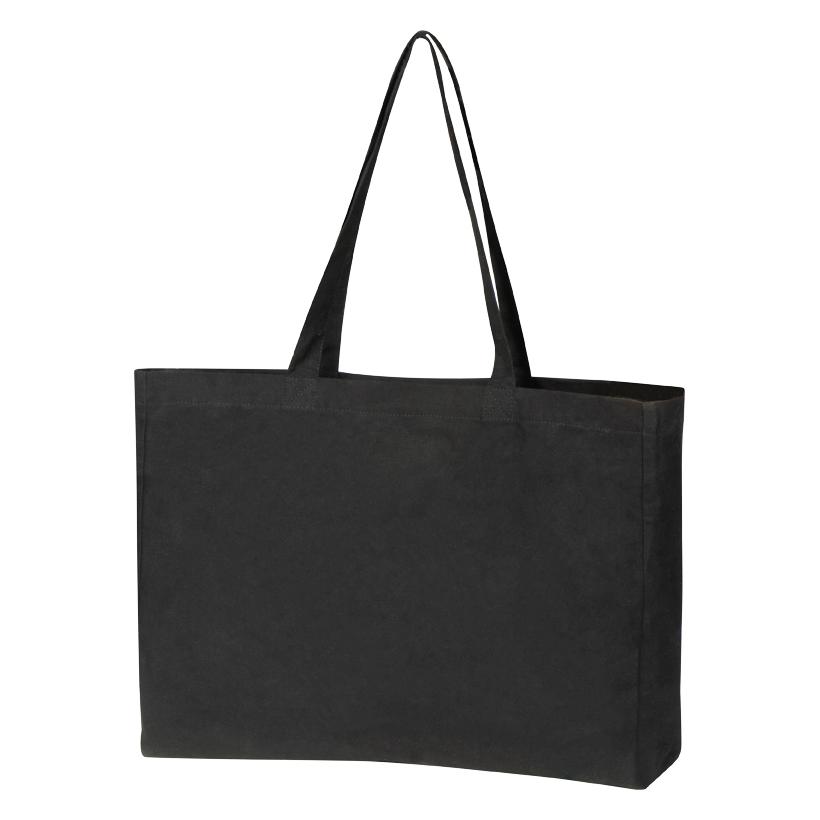 Sacoșă din bumbac organic Bari (270 g/m²) Negru