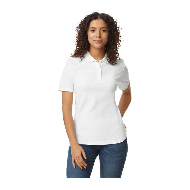 Tricou polo pentru femei Softstyle® Alb M