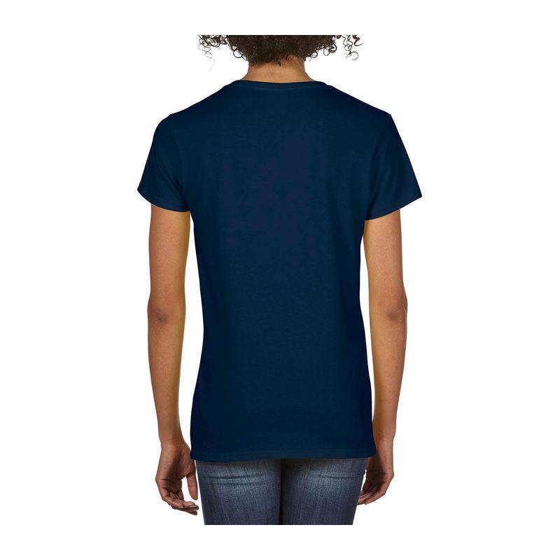 Tricou cu guler în V pentru femei Gildan Premium Cotton® Navy L