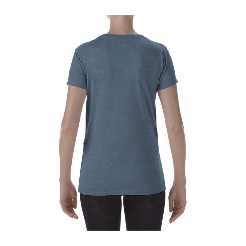 Tricou cu guler larg pentru femei Gildan Softstyle® Albastru S