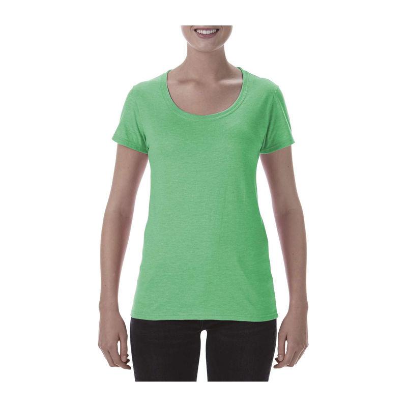 Tricou cu guler larg pentru femei Gildan Softstyle® Verde XL