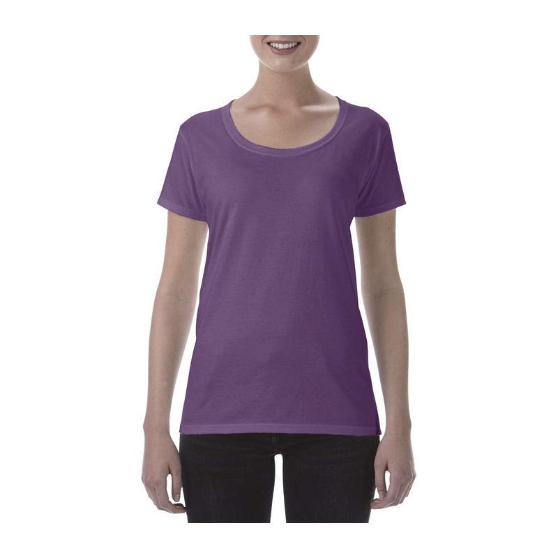 Tricou cu guler larg pentru femei Gildan Softstyle® Mov XL