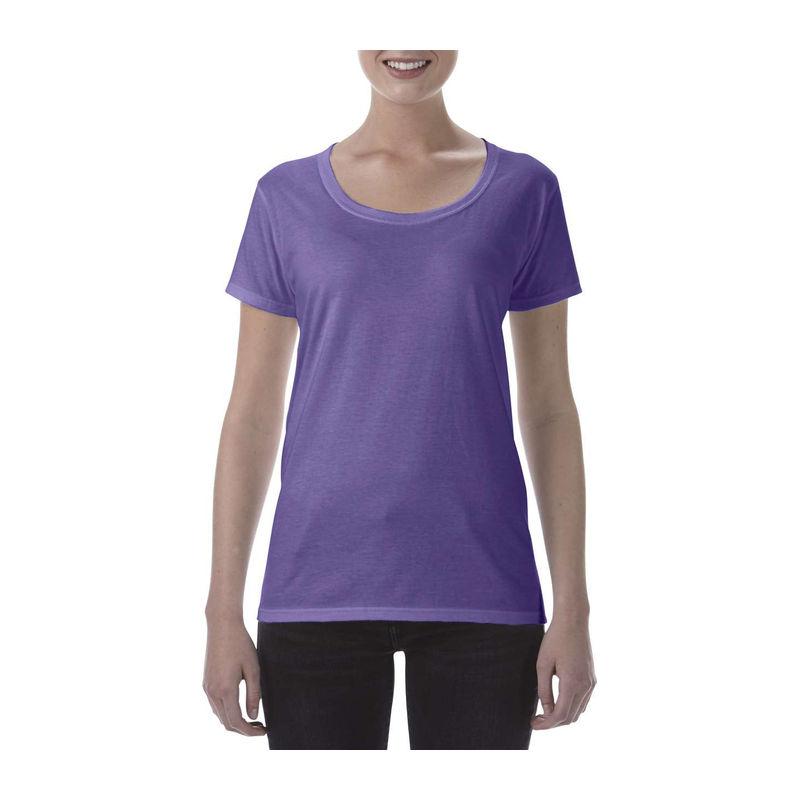 Tricou cu guler larg pentru femei Gildan Softstyle® Mov XL