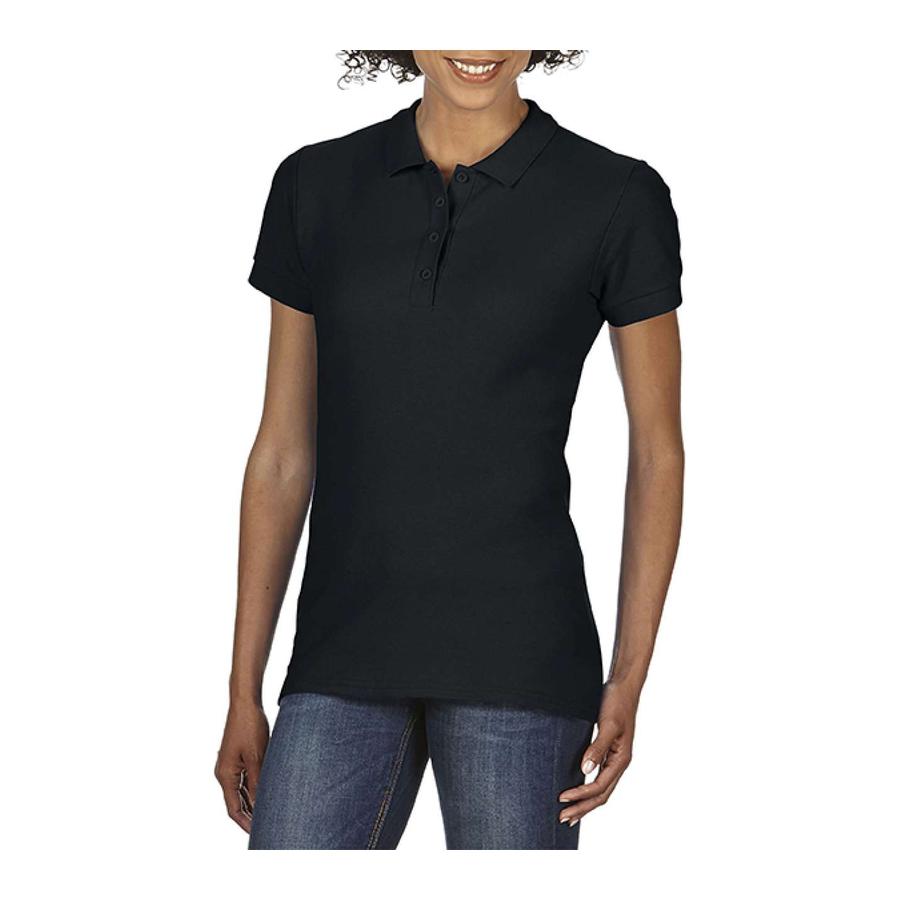 Tricou polo pentru femei Gildan Softstyle® Negru XL