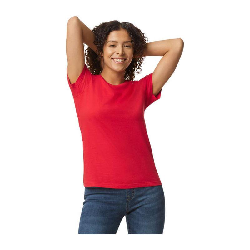 Tricou pentru femei Gildan Softstyle® Midweight Rosu