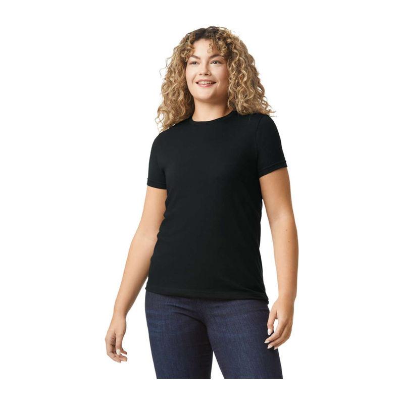 Tricou pentru femei Gildan Softstyle® CVC Negru