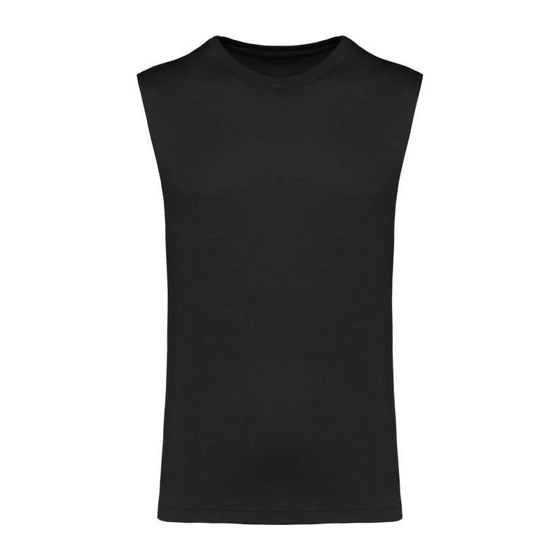 Tricou fără mâneci ecologic pentru bărbați Negru