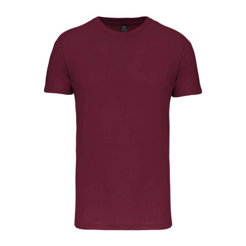 Tricou cu guler rotund pentru bărbați Bio150IC Bordeaux 5XL