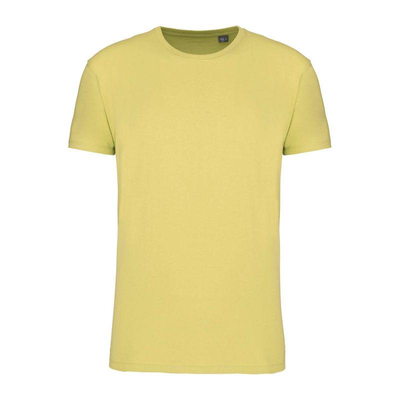 Tricou cu guler rotund pentru bărbați Bio150IC Galben 5XL