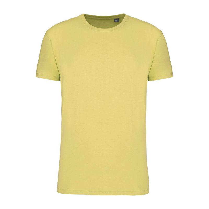 Tricou cu guler rotund pentru bărbați Bio150IC Galben